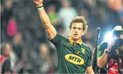  ?? Picture: Gallo Images ?? COMING HOME. Springbok fullback Andries Coetzee can’t wait to run out in front of his home fans at Ellis Park in the third Test against France today.