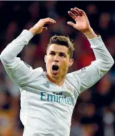  ?? (Afp) ?? Liberazion­e L’esultanza di Cristiano Ronaldo