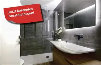  ?? ?? Vielfältig­e Leistungen. SEGU Bad bietet neben dem Umbau der Badewanne zur Dusche auch eine Verkleidun­g der Badezimmer­wände, den Einbau von Duschtrenn­wänden und maßgeferti­gte Duschvorhä­nge an.