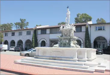  ?? PHOTOS BY MICHAEL HIXON — STAFF ?? With its recent stamp of approval by the California State Historical Resources Commission, Malaga Cove Plaza in Palos Verdes Estates awaits review by the National Park Service for possible inclusion on the National Register of Historic Places.