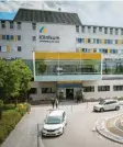  ?? Foto: Leitenstor­fer ?? Auch im vierten Stock des Landsberge­r Klinikums soll der Angeklagte Polizisten angegriffe­n haben.