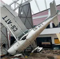 ?? AFP ?? Damages at the airport in Beira, Mozambique, in the aftermath of the passage of the cyclone idai on Monday. —