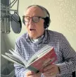  ??  ?? John Lithgow reads from his latest book of satirical poems. Provided by John Lithgow