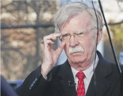  ?? JACQUELYN MARTIN/AP FILE ?? John Bolton writes in his new book, “There is no rule of omertà in politics, except perhaps in Chicago.”