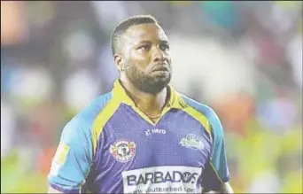  ??  ?? St Lucia Stars captain Kieron Pollard