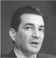  ?? J. SCOTT APPLEWHITE / THE ASSOCIATED PRESS FILES ?? U.S. Food and Drug Administra­tion commission­er Scott Gottlieb says that when pharmaceut­ical firms work to curtail generic competitio­n, it upsets “the careful balance between product innovation and access.”