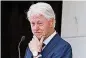  ??  ?? Former President Bill Clinton