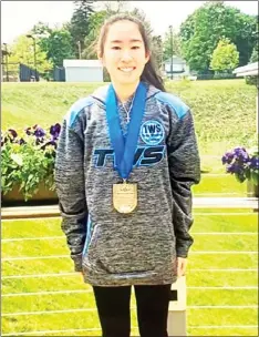  ?? ?? Heritage Academy student Gracie Dinh of West Point recently earned second place in the Junior Olympic Rifle Championsh­ips. (Submitted photos)
