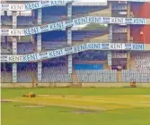  ??  ?? The Ferozeshah Kotla wicket sports a greenish tinge on Wednesday. The third Test begins on Saturday.