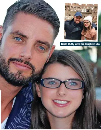  ?? ?? Keith Duffy with his daughter Mia