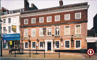  ??  ?? An exterior picture of The County Hotel in the Lower High Street in 1998, showing the premises following an extensive refurbishm­ent by new owners JD Wetherspoo­n, before opening its doors to the town