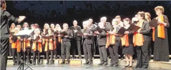  ?? FOTO: LIEDERKRAN­Z ?? Im französisc­hen Luxeuil-les-Bains gab der deutsche Liederkanz „Chorioso“ein Konzert.