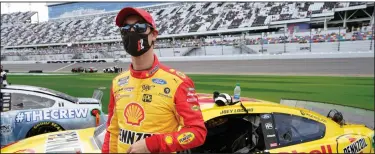  ?? (AP/John Raoux) ?? Joey Logano said he misses having fans in the stands during races. “The energy that they bring is second to none, so that quietness is awful,” Logano said.