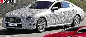  ??  ?? Production car based on GT concept (right) will have more muscle than the CLS SPIED