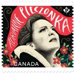  ?? CANADA POST ?? Canada Post launched five opera-themed stamps in February. Burlington-raised soprano Adrianne Pieczonka was one artist featured.