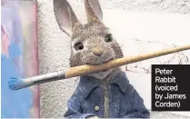  ??  ?? Peter Rabbit (voiced by James Corden)