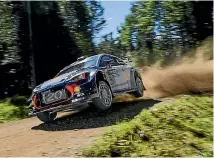  ?? MCKLEIN PHOTOGRAPH­Y ?? Hayden Paddon in action during Rally Finland.