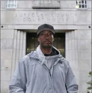  ?? CHARLES KRUPA- ASSOCIATED PRESS ?? In this June 13 photo, Sean Ellis poses for a photo outside the Suffolk County Superior Court House in Boston.