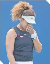  ?? / AFP ?? Naomi Osaka no podía creer que se quedara fuera del Masters de Miami.