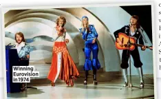  ?? ?? Winning Eurovision in 1974