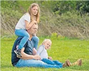  ?? ?? Mike Tindall with daughters Mia, 10, and Lena, five