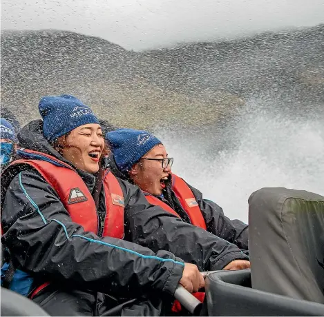  ??  ?? Dart River jet boat trips are among businesses hard hit by the decision to close New Zealand borders to most travellers coming from mainland China.