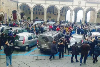  ??  ?? Quella protesta anti strisce blu La dimostrazi­one del 2012 contro i parcheggi a pagamento