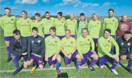  ?? ?? Goal Sports claimed a Scarboroug­h & District FA Junior Cup win against second division rivals Heslerton.