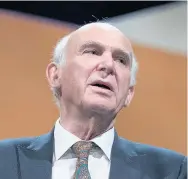  ??  ?? Leader of the Liberal Democrats Vince Cable. (Photo by Matt Cardy/Getty Images)