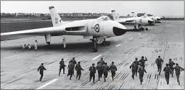  ?? ?? New purpose...crews scramble to Vulcan bombers in 1960 exercise