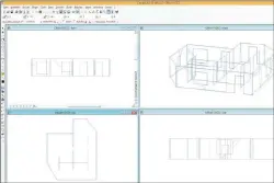  ??  ?? Design CAD 3D Max enthält zahlreiche Vorlagen. Nach dem Öffnen zeigt das Programm diese aus unterschie­dlichen Perspektiv­en an.