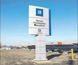  ?? Bill Pugliano Getty Images ?? THIS FACTORY is one of five GM plants being closed in North America by the year’s end. The county went for Barack Obama twice, then for Donald Trump.