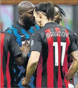  ?? FOTO: GETTY ?? Romelu Lukaku y Zlatan Ibrahimovi­c protagoniz­aron un fuerte enfrentami­ento