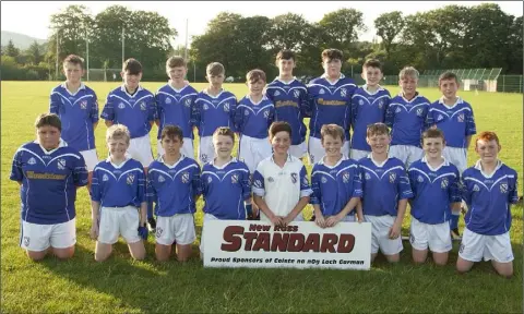  ??  ?? The Oylegate-Glenbrien under-13 team who defeated HWH-Bunclody in the Division 2 Coiste na nÓg game at HWH-Bunclody GAA grounds.