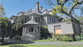  ?? ARLEN REDEKOP ?? Gabriola Mansion on Davie Street in Vancouver was built for Benjamin Tingley Rogers, founder of the B.C. Sugar Refinery. Designed by Samuel MacLure, one of B.C.’s top architects, it was unveiled in July 1901.