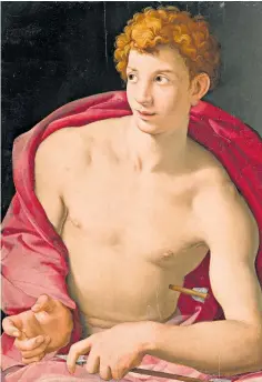  ??  ?? Parity of nudity: Works such as Titian’s Venus Anadyonmen­e, left, and Bronzino’s San Sebastian will be given equal treatment in the forthcomin­g exhibition