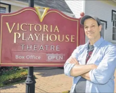  ?? SALLY COLE/THE GUARDIAN ?? Comedian Chris Gibbs is happy to return to Victoria Playhouse for his third season. This summer he’s performing his one-man show, “Not Quite Sherlock” until Sept. 17.