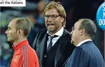  ?? ?? BAD NIGHTS Klopp has suffered some poor results against the Italians