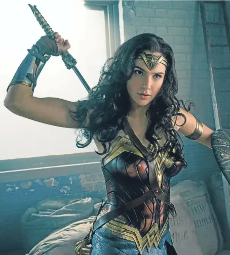  ?? Pictures: PA. ?? Gal Gadot takes the lead in Wonder Woman.