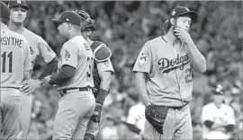  ?? Wally Skalij Los Angeles Times ?? CLAYTON KERSHAW will be remembered for all the games he’s won, but also for being yanked in Game 5 at Houston after failing to hold two leads.