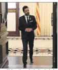  ?? (Photo AFP) ?? Les déclaratio­ns de Carlos Puigdemont intervienn­ent alors que le nouveau président du parlement catalan, Roger Torrent, consulte les différents partis pour proposer un candidat à la présidence régionale.