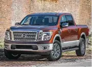  ?? Nissan photos ?? The standard bearer of Nissan’s family of Titan pickups, the 2017 TITAN Crew Cab, is powered by a new 390-horsepower 5.6-liter Endurance V8 gasoline engine.