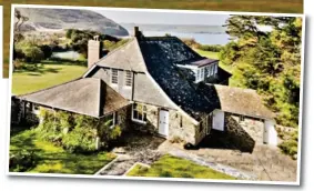  ?? ?? Idyllic: The five-bedroom house has gardens down to the sea