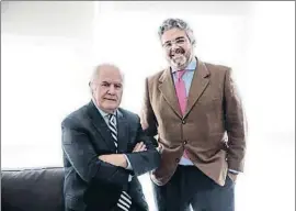  ?? RICARD BADIA / FARO ?? Carlos López, propietari­o y presidente, y Xavier Martín