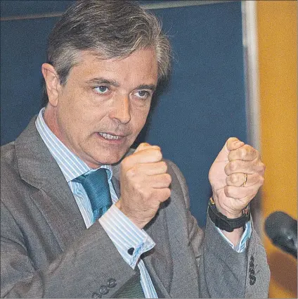  ?? FOTO: PEP DALMAU ?? Jordi Medina pide calma en un momento excepciona­l Considera que ahora es momento de dar apoyo a la junta directiva