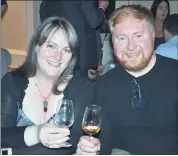  ?? (Pic: John Ahern) ?? Fermoy cousins, Liam English and Trudy Quirke, who were at last Friday’s wine tasting event in Richmond House.