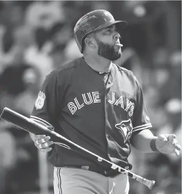  ?? NATHAN DENETTE/THE CANADIAN PRESS ?? Now that he’s playing half his games in hitter-friendly Rogers Centre, new Blue Jays slugger Kendrys Morales is in a great position to surpass the 30 home runs he swatted last season.