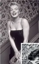  ??  ?? Marilyn Monroe a dictat frumusețea senzuală, devenind un sex-simbol, prin părul blond, buzele roșii, formele ușor rotunjite, bustul generos.