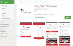  ??  ?? Among Holcim Philippine­s’ digital tools is an online customer service portal called Easybuild