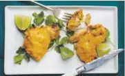  ?? Deb Lindsey, Special to The Washington Post ?? Mango-Lime Marinated Chicken Thighs.